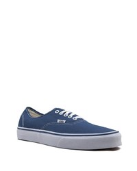 dunkelblaue Segeltuch niedrige Sneakers von Vans