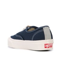 dunkelblaue Segeltuch niedrige Sneakers von Vans