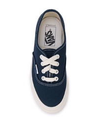 dunkelblaue Segeltuch niedrige Sneakers von Vans