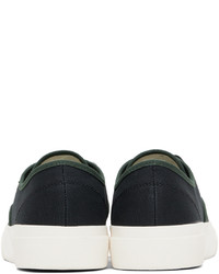 dunkelblaue Segeltuch niedrige Sneakers von Ps By Paul Smith