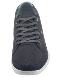 dunkelblaue Segeltuch niedrige Sneakers von Boxfresh