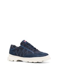 dunkelblaue Segeltuch niedrige Sneakers von Camper