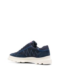 dunkelblaue Segeltuch niedrige Sneakers von Camper