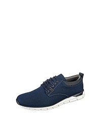 dunkelblaue Segeltuch niedrige Sneakers von Bullboxer