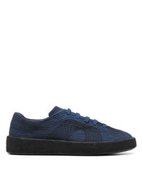 dunkelblaue Segeltuch niedrige Sneakers von Camper