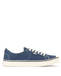 dunkelblaue Segeltuch niedrige Sneakers von Cariuma