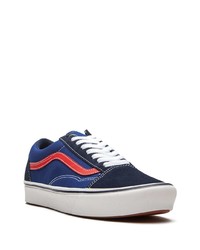 dunkelblaue Segeltuch niedrige Sneakers von Vans