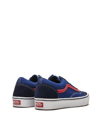 dunkelblaue Segeltuch niedrige Sneakers von Vans