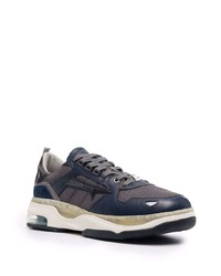 dunkelblaue Segeltuch niedrige Sneakers von Premiata