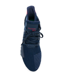 dunkelblaue Segeltuch niedrige Sneakers von adidas