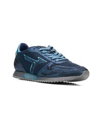 dunkelblaue Segeltuch niedrige Sneakers von Mizuno