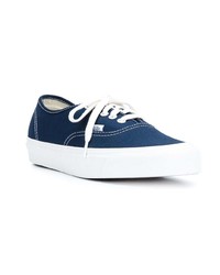 dunkelblaue Segeltuch niedrige Sneakers von Vans