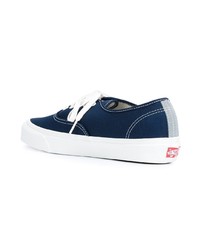 dunkelblaue Segeltuch niedrige Sneakers von Vans