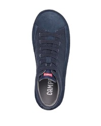 dunkelblaue Segeltuch niedrige Sneakers von Camper