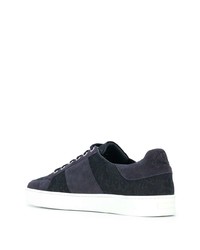 dunkelblaue Segeltuch niedrige Sneakers von Etro