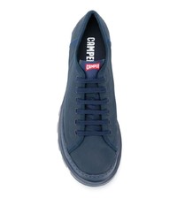 dunkelblaue Segeltuch niedrige Sneakers von Camper