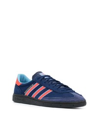 dunkelblaue Segeltuch niedrige Sneakers von adidas