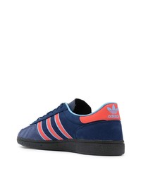 dunkelblaue Segeltuch niedrige Sneakers von adidas