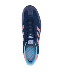 dunkelblaue Segeltuch niedrige Sneakers von adidas