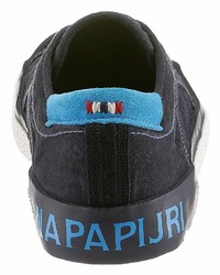 dunkelblaue Segeltuch niedrige Sneakers von Napapijri