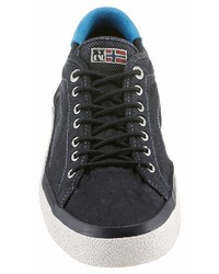 dunkelblaue Segeltuch niedrige Sneakers von Napapijri