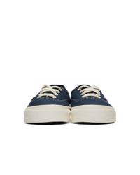 dunkelblaue Segeltuch niedrige Sneakers von Vans