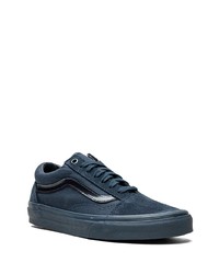 dunkelblaue Segeltuch niedrige Sneakers von Vans