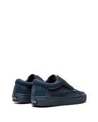 dunkelblaue Segeltuch niedrige Sneakers von Vans