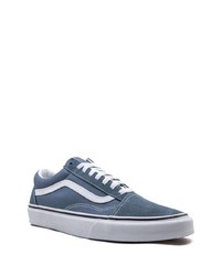 dunkelblaue Segeltuch niedrige Sneakers von Vans