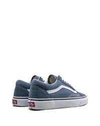 dunkelblaue Segeltuch niedrige Sneakers von Vans