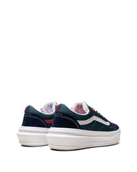 dunkelblaue Segeltuch niedrige Sneakers von Vans