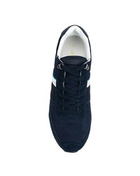 dunkelblaue Segeltuch niedrige Sneakers von VERSACE JEANS COUTURE