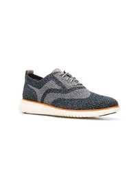 dunkelblaue Segeltuch niedrige Sneakers von Cole Haan