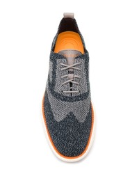 dunkelblaue Segeltuch niedrige Sneakers von Cole Haan