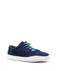 dunkelblaue Segeltuch niedrige Sneakers von Camper