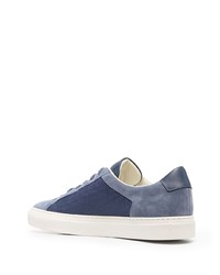 dunkelblaue Segeltuch niedrige Sneakers von Common Projects