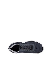 dunkelblaue Segeltuch niedrige Sneakers von Rieker