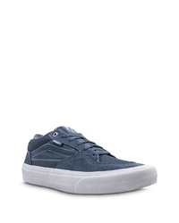 dunkelblaue Segeltuch niedrige Sneakers von Vans