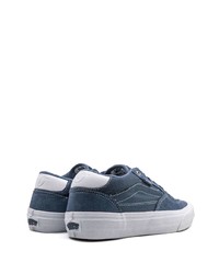 dunkelblaue Segeltuch niedrige Sneakers von Vans