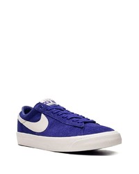 dunkelblaue Segeltuch niedrige Sneakers von Nike