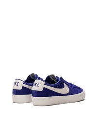 dunkelblaue Segeltuch niedrige Sneakers von Nike