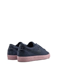 dunkelblaue Segeltuch niedrige Sneakers von Nike