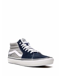 dunkelblaue Segeltuch niedrige Sneakers von Vans