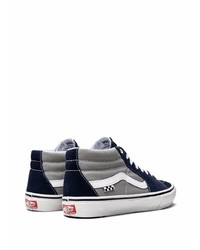 dunkelblaue Segeltuch niedrige Sneakers von Vans