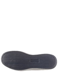 dunkelblaue Segeltuch niedrige Sneakers von Skechers