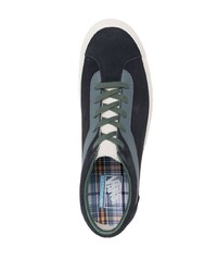 dunkelblaue Segeltuch niedrige Sneakers von Vans