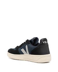 dunkelblaue Segeltuch niedrige Sneakers von Veja
