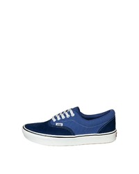 dunkelblaue Segeltuch niedrige Sneakers von Vans