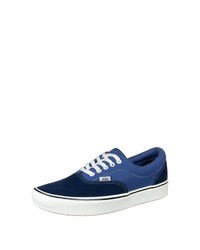 dunkelblaue Segeltuch niedrige Sneakers von Vans