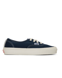 dunkelblaue Segeltuch niedrige Sneakers von Vans